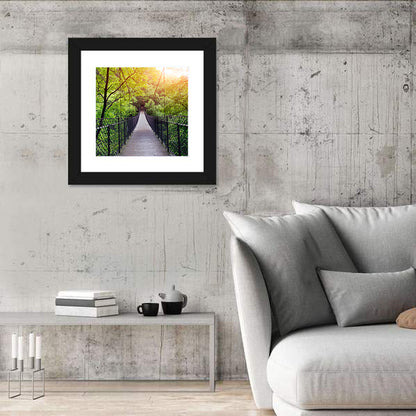 Bridge To Jungle In Guilin Wall Art