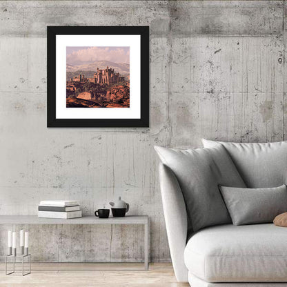 Medieval Fortress on Rocky Plateau Wall Art
