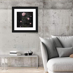 Surreal Pink Roses Wall Art