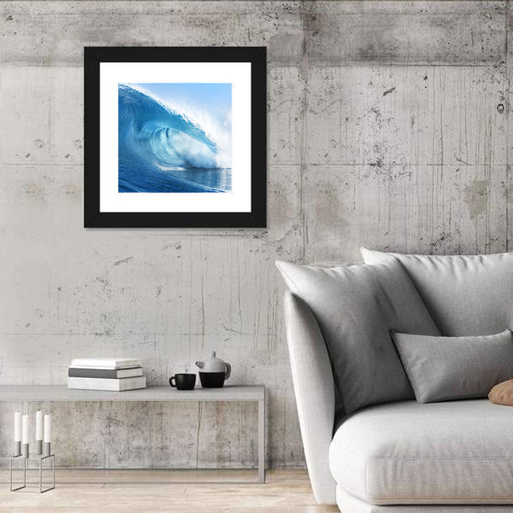 Blue Surf Barrel Wall Art