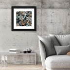 Monstera and Palm Leaves Pattern Wall Art