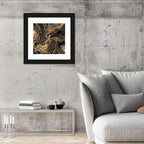 Black Marble with Gold Veins Wall Art