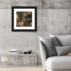 Gold Veins Texture Wall Art