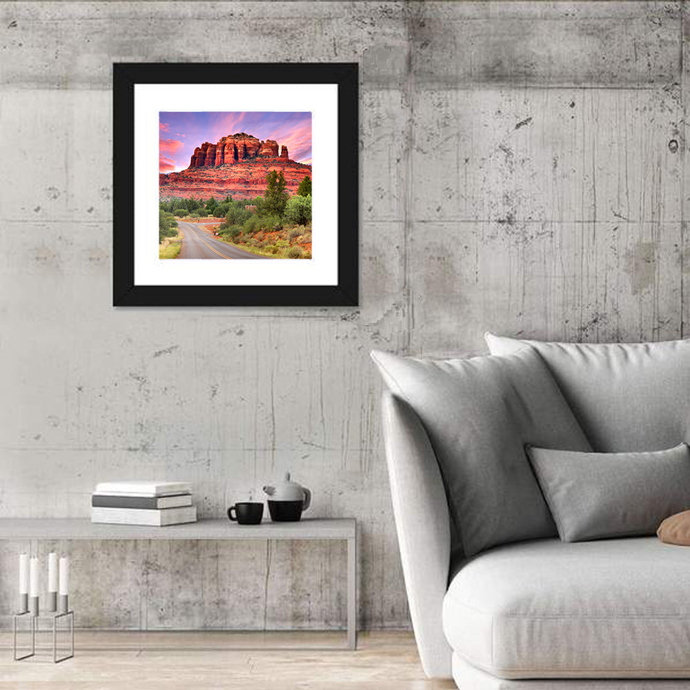 Drive Toward Cathedral Rock, Sedona Wall Art