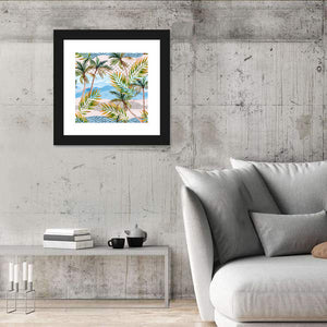 Watercolor Palm Trees Wall Art