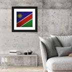Namibian Flag Graphic Wall Art