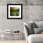 Wooden Jetty on Misty Lake Wall Art