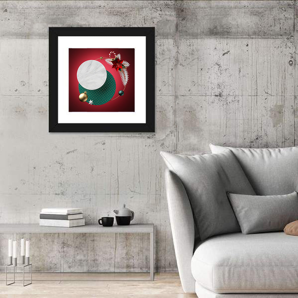 3d Christmas Abstract Wall Art