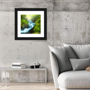 Creek In Forest Wall Art