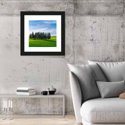 Tuscany Rolling Hills with Cypresses Wall Art