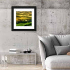 Tuscany Fields at Golden Hour Wall Art
