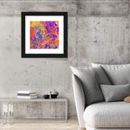 Vibrant Marbled Swirl Abstract Wall Art