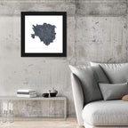 Milan City Map Wall Art