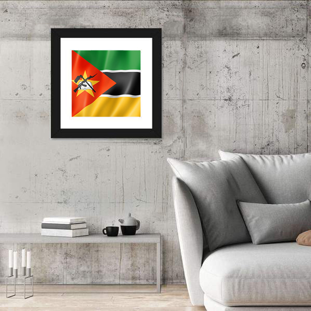 Mozambique National Flag Wall Art