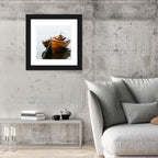 Tethered Wooden Rowboat on Calm Water Wall Art