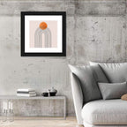 Layered Arch Sun Abstract Wall Art