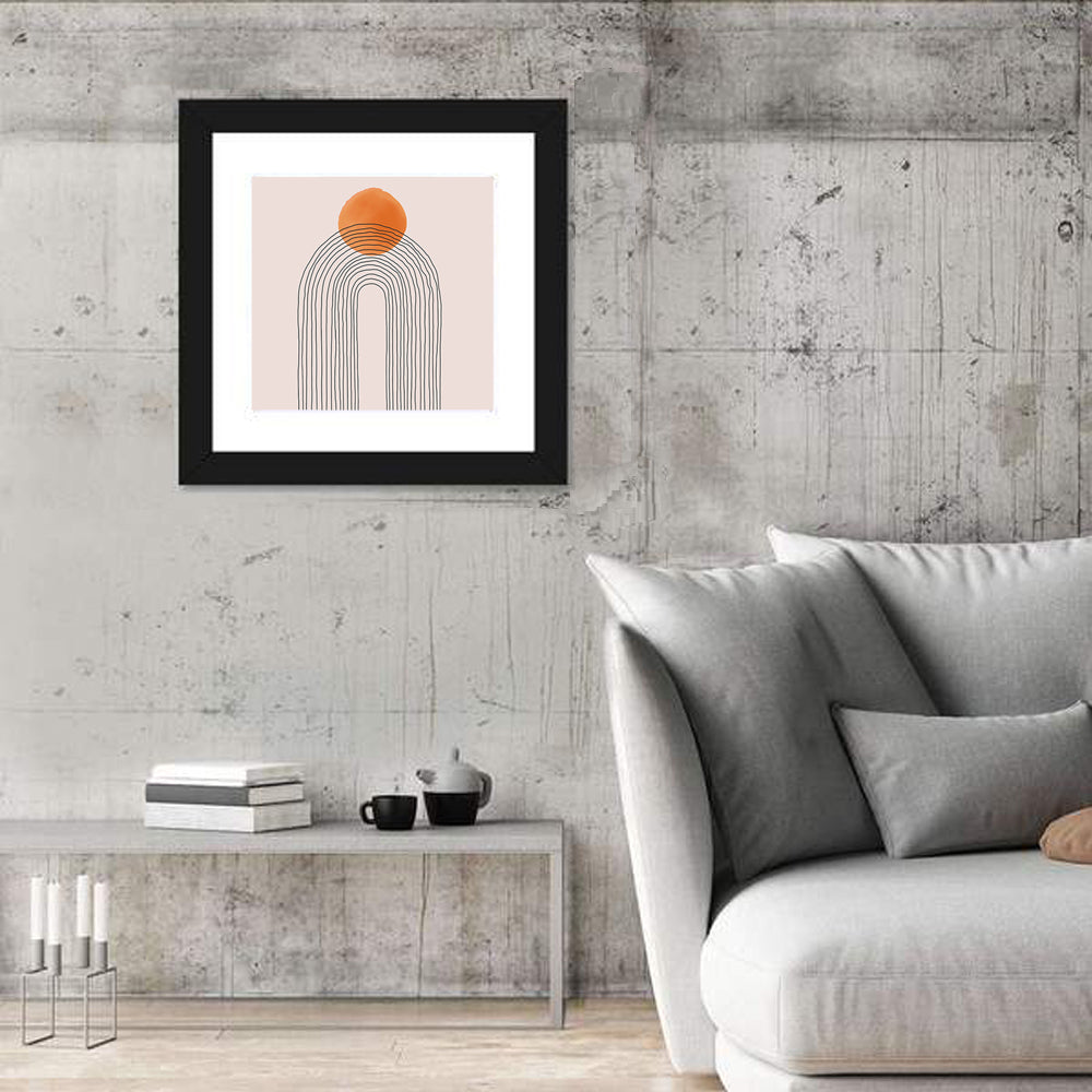 Layered Arch Sun Abstract Wall Art