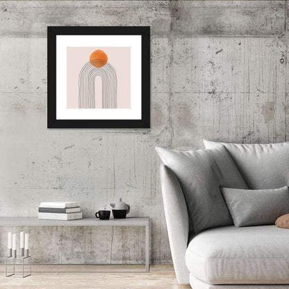 Layered Arch Sun Abstract Wall Art