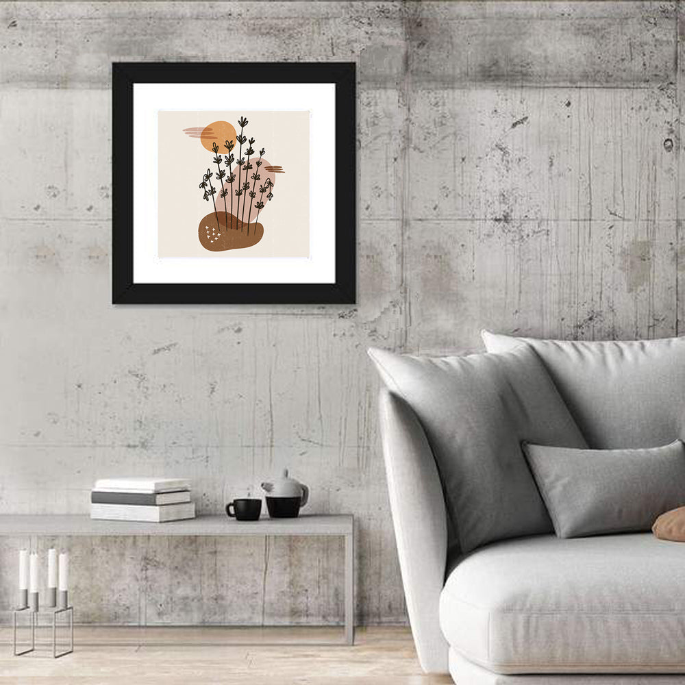 Lavender Botanical Minimalist Wall Art