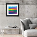 Colorful Abstract Sunset Wall Art