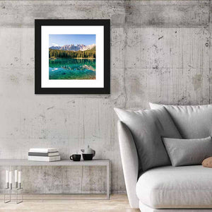 Karer Lake At The Dolomites In Italy Wall Art