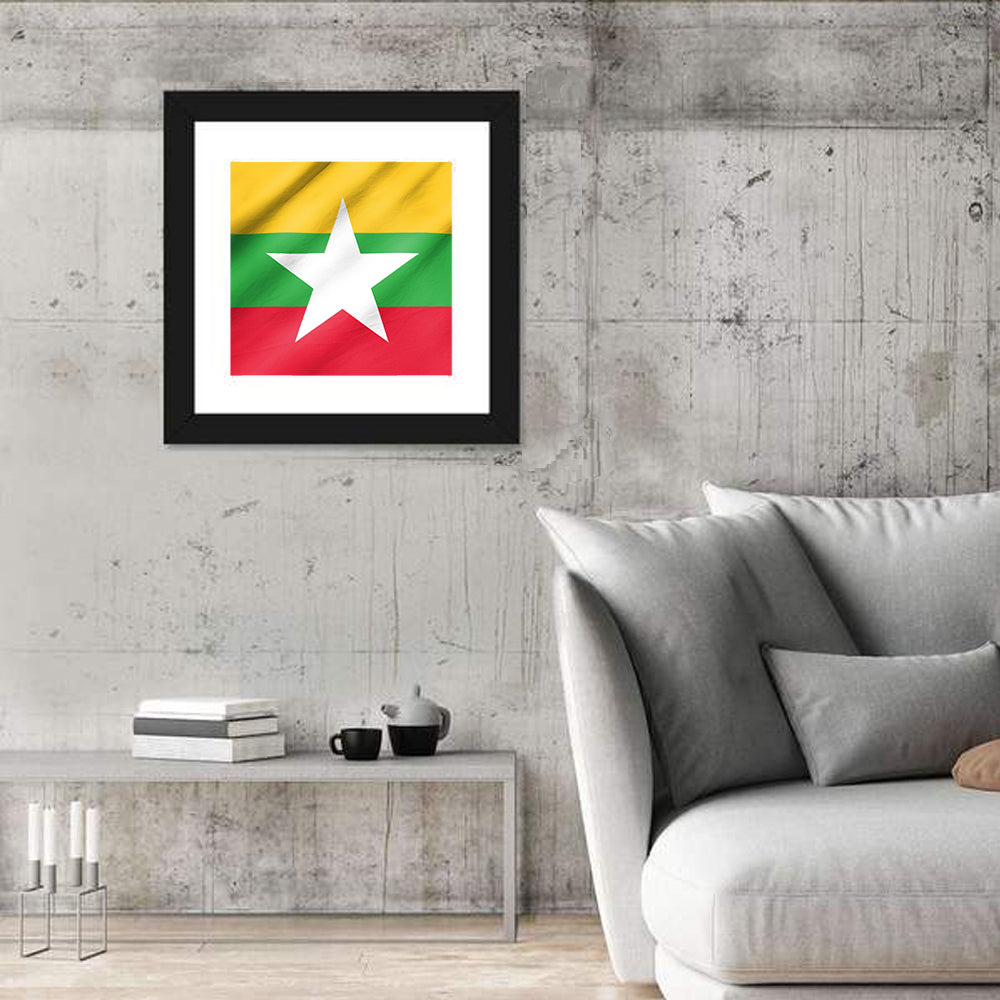 Flag Of Myanmar Wall Art