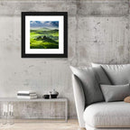 Sunrise Over San Quirico D Orcia Valley Wall Art