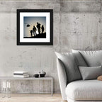 Soldiers on Ridge with Helicopter Wall Art