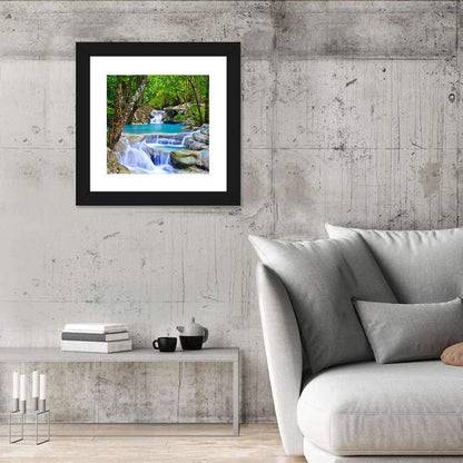 Erawan Waterfall Turquoise Pools Wall Art