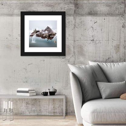 Floating Mountain Island Wall Art