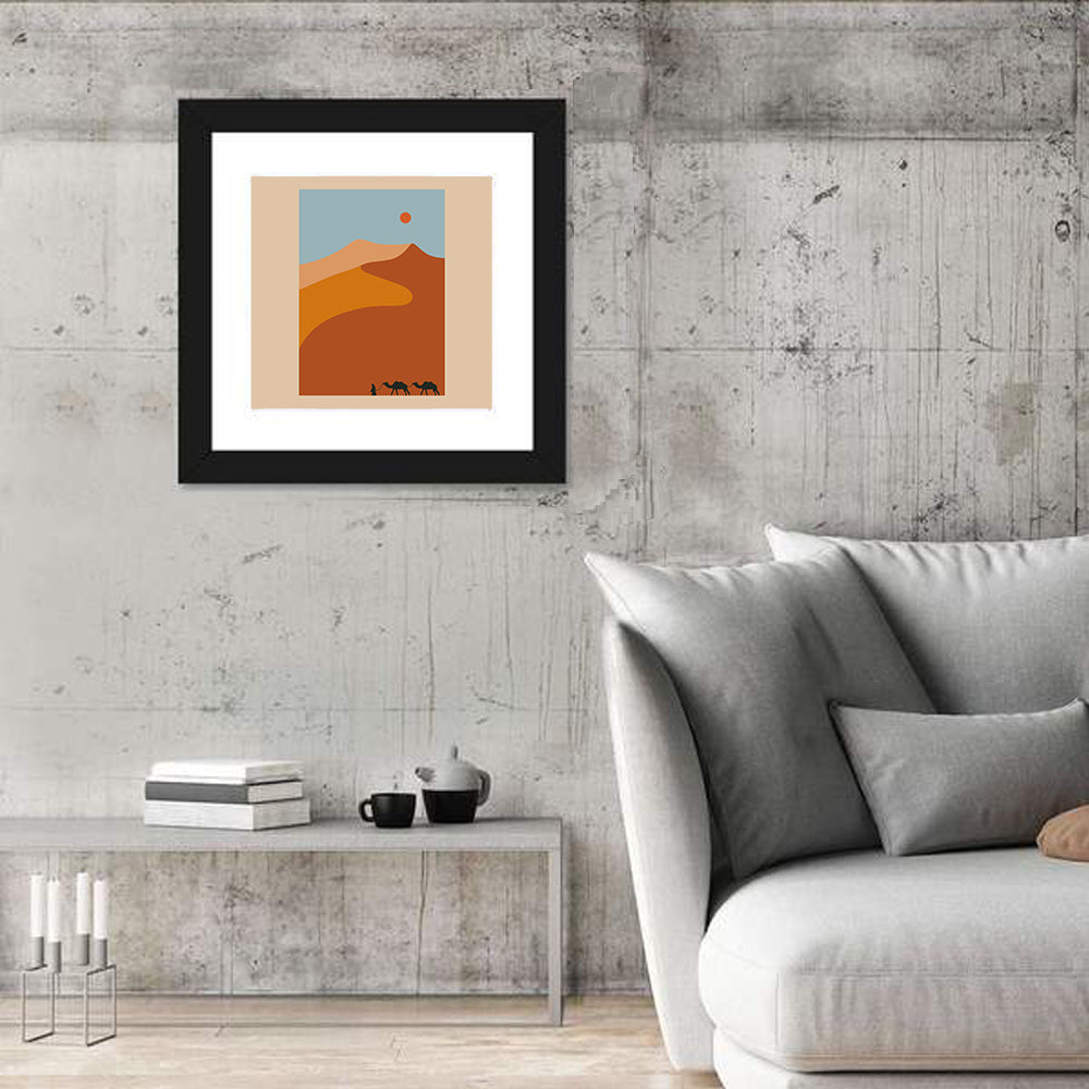 Desert Minimal Ii Wall Art in a room, square