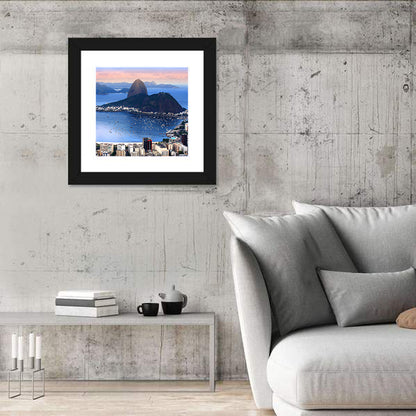 Rio De Janeiro Bay with Sugarloaf Mountain Wall Art