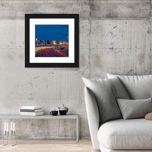 Denver Skyline At Dusk Wall Art