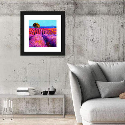 Impressionist Lavender Field Wall Art