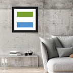 Sierra Leone Tricolor Flag Wall Art