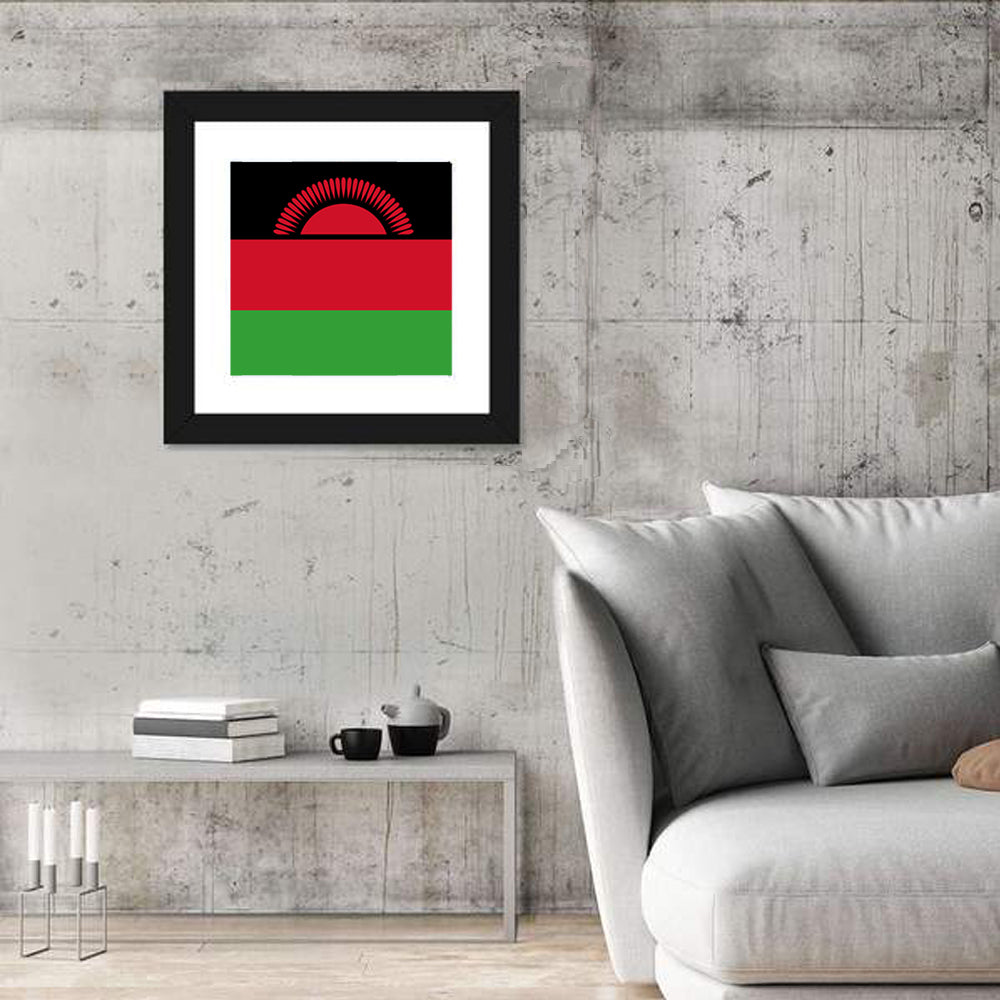 Malawi National Flag Wall Art
