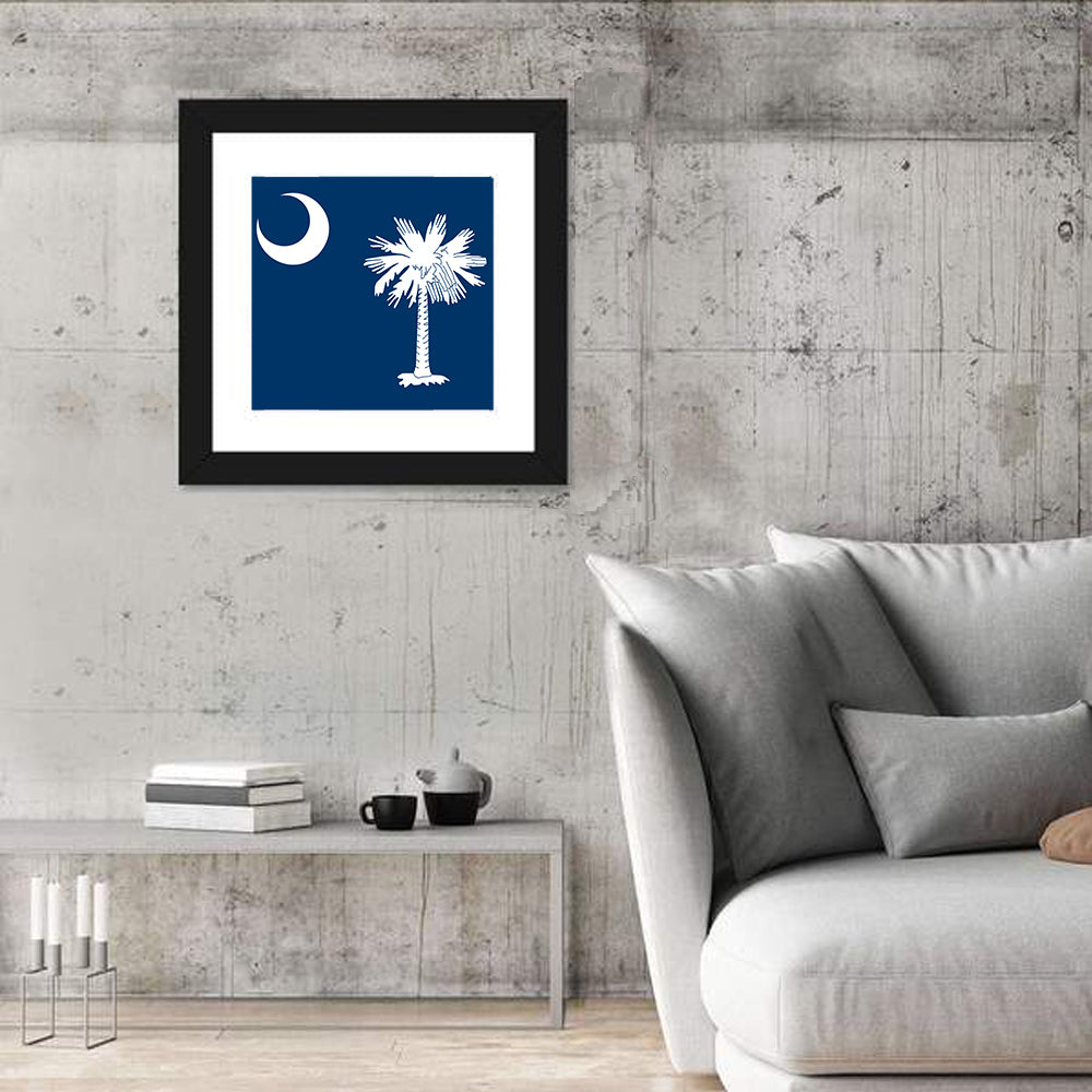 South Carolina Flag Graphic Wall Art