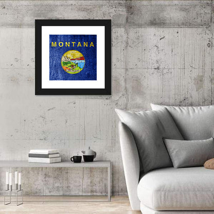 Montana State Flag Wall Art