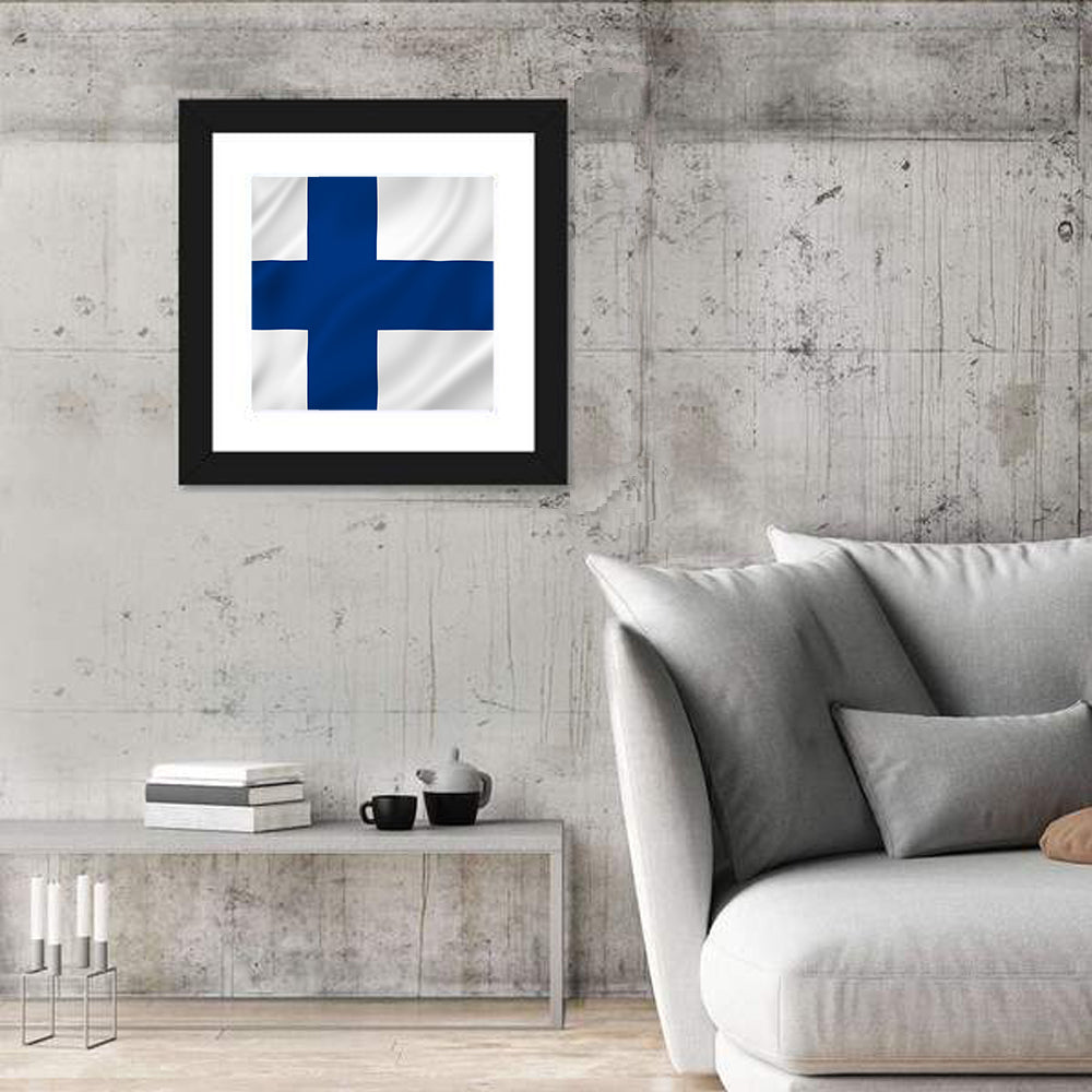 National Flag Of Finland Wall Art