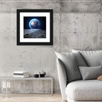 Blue Earth from the Moon Wall Art