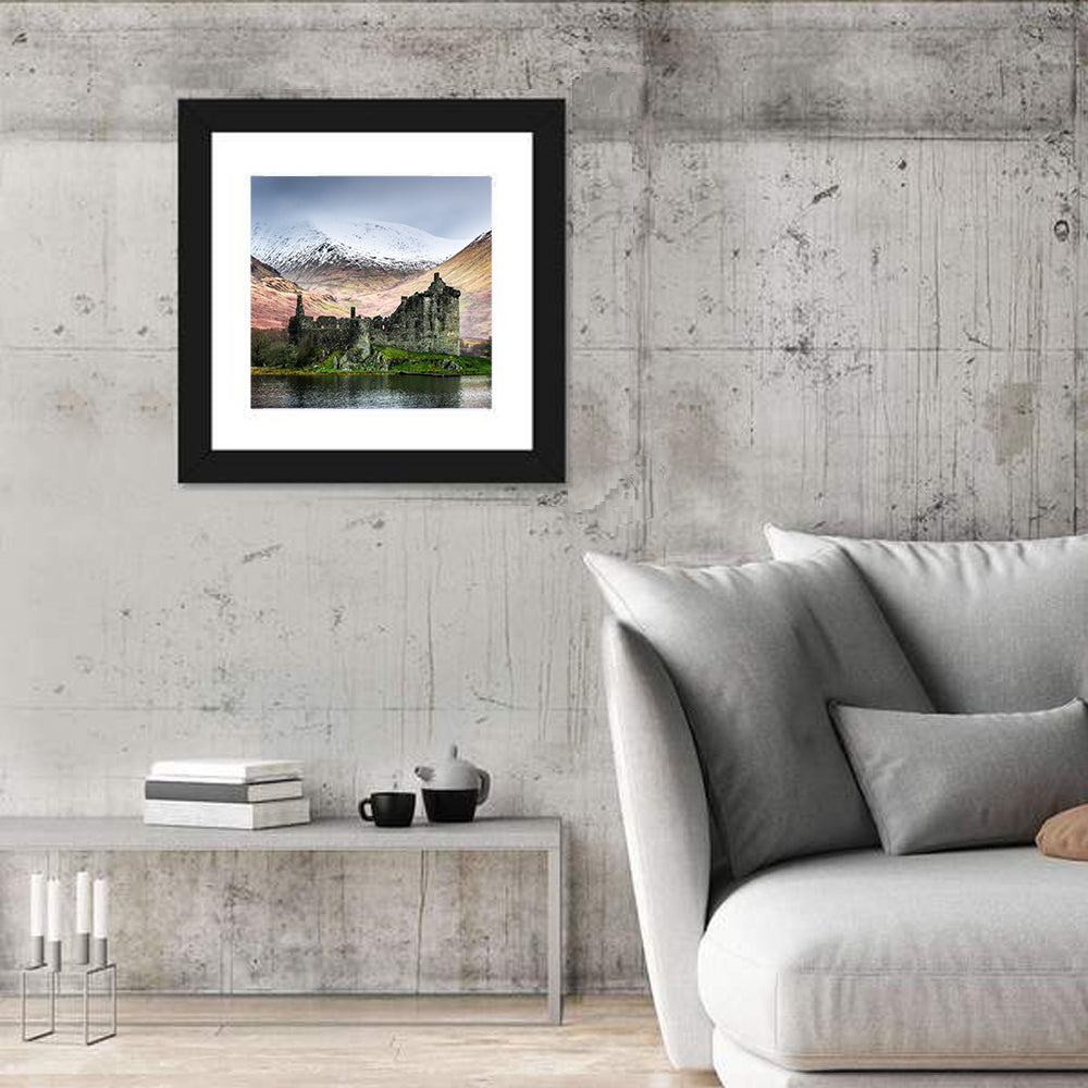Kilchurn Castle in Winter, Loch Awe Wall Art
