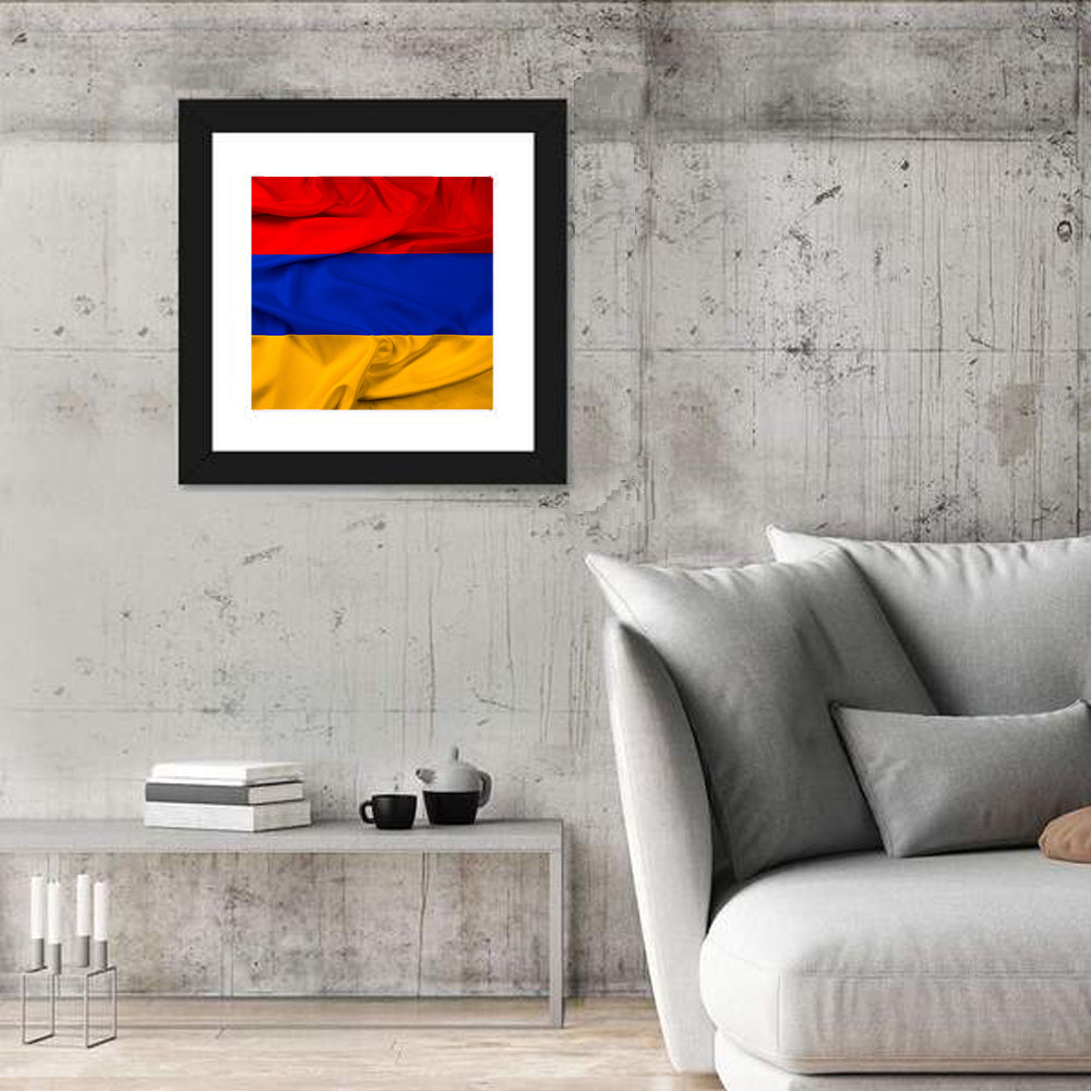 Waving Armenian Flag Wall Art