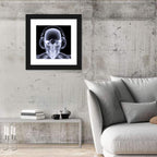 X-ray Skull with Headphones Wall Art