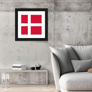 Flag Of Denmark Wall Art