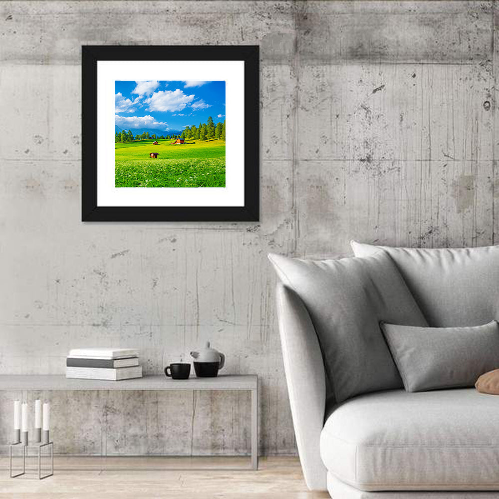 Alpine Valley Meadow, Austria Wall Art