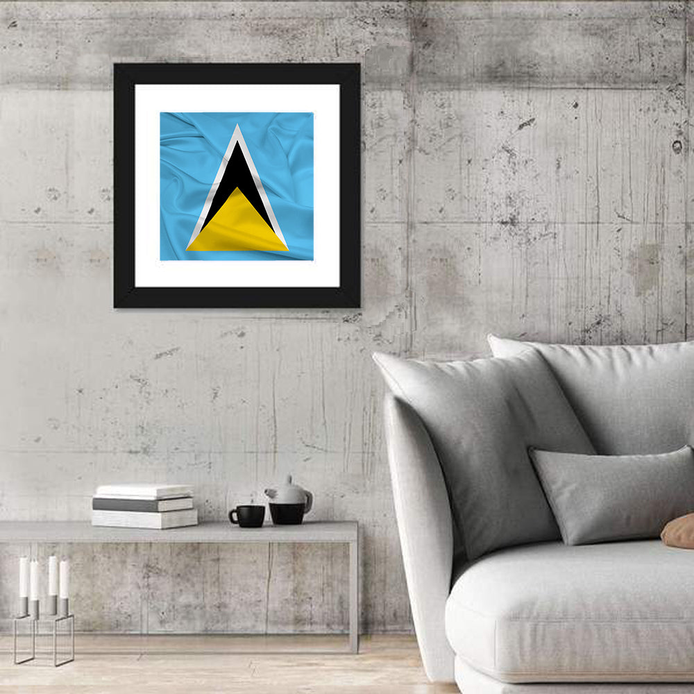 Flag Of Saint Lucia Wall Art