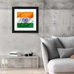Indian Tricolor with Ashoka Chakra Wall Art
