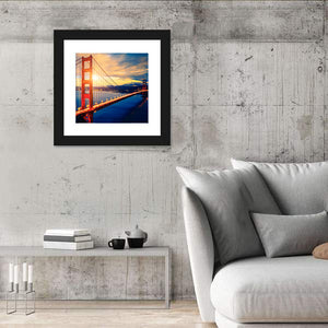 Golden Gate Bridge At Sunrise Wall Art