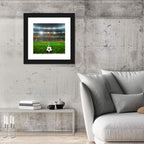Soccer Ball Under Floodlights Wall Art