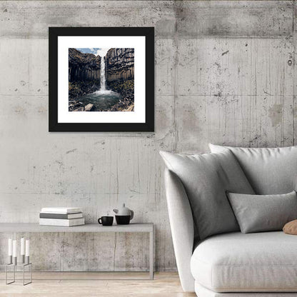 Svartifoss Basalt Waterfall Wall Art